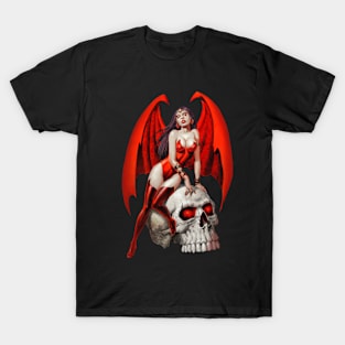 Succubus and Skull T-Shirt
